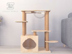 正確清潔貓爬架的方法，使用納米海綿