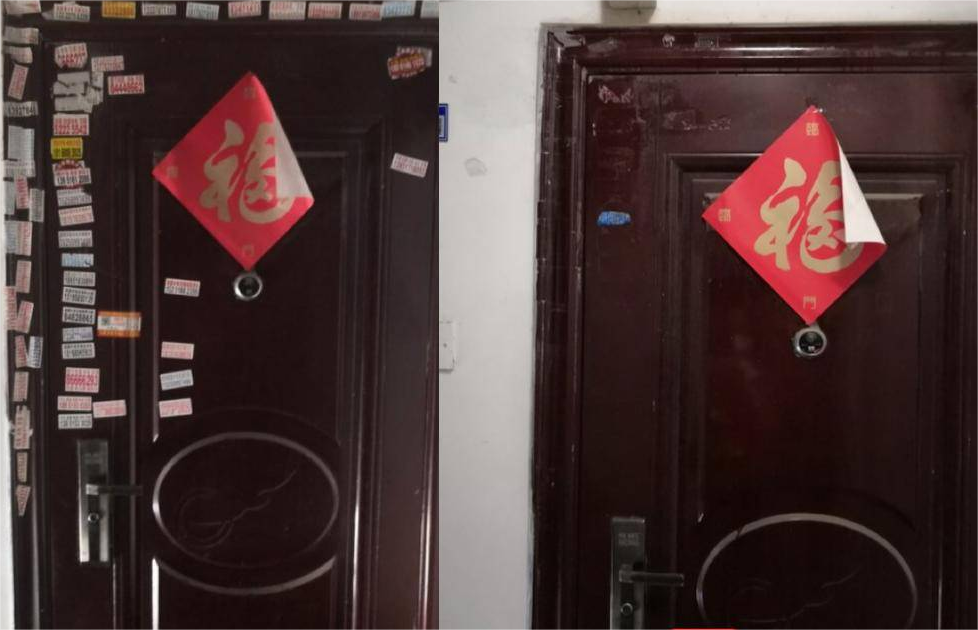 防盜門上的廣告貼紙?jiān)趺纯焖偃コ?？防盜安全門保養(yǎng)妙招